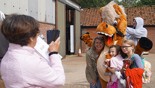 Childrens tour with Redwings mascot Red