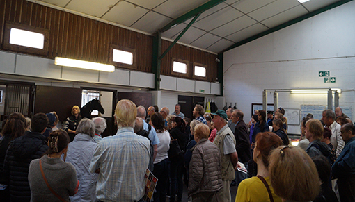 Visitors at one of the open day talks