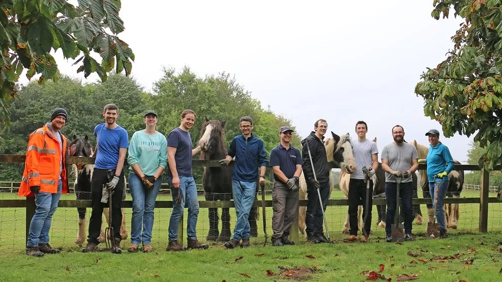 A group of volunteers at Redwings Hapton