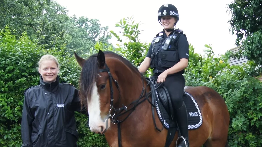 Kirsty with rehomed horse Bert