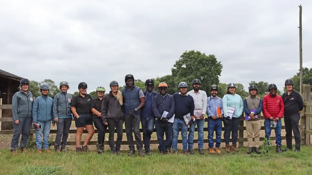 A group of staff from Brooke and Redwings 