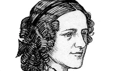 A drawn image of Anna Sewell