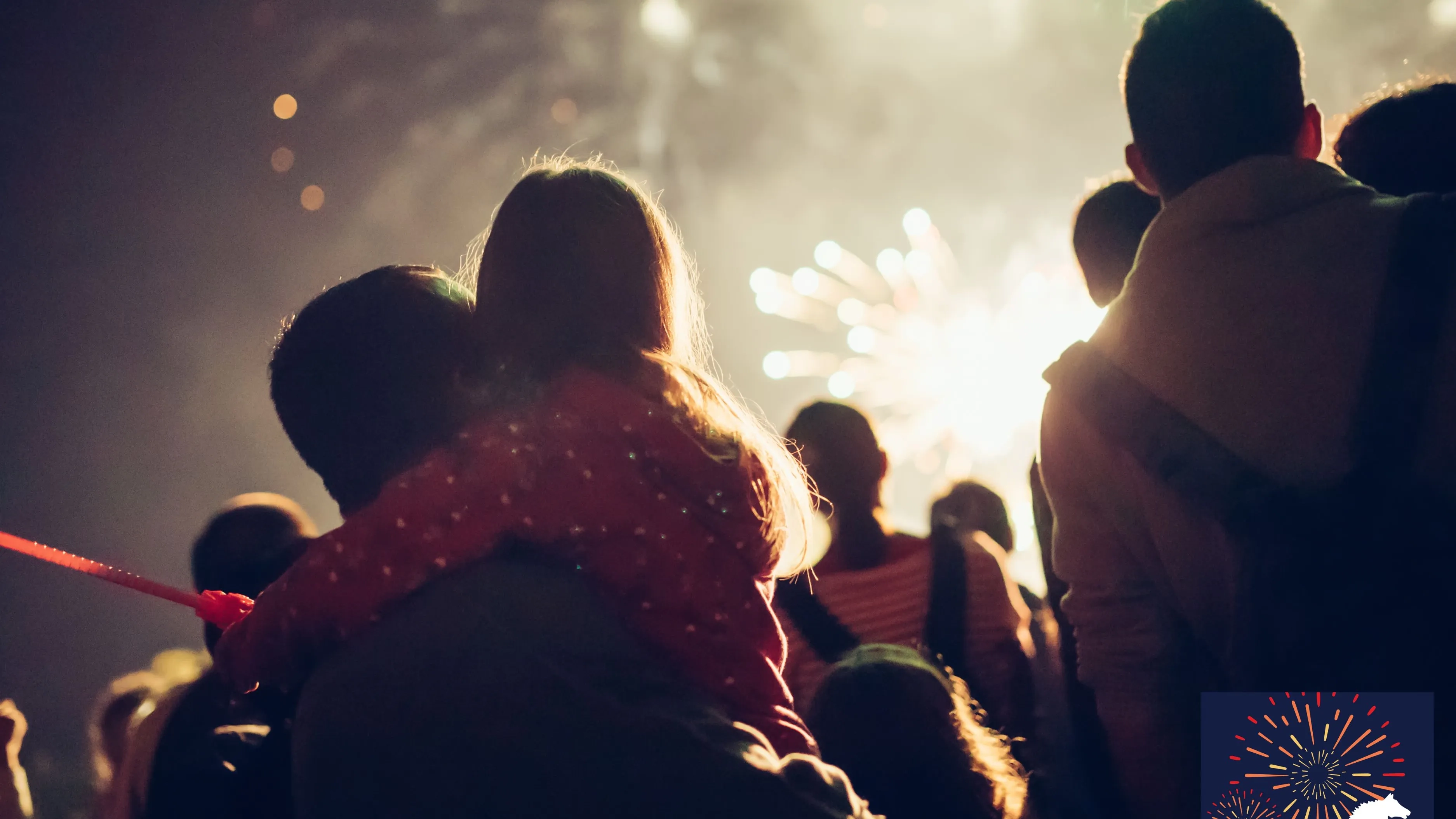 Image of people enjoying a fireworks display