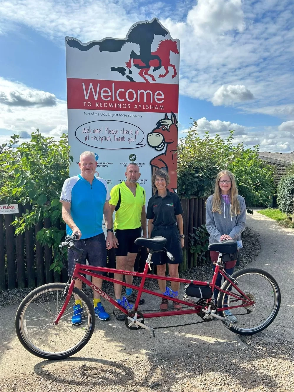 Isabel and team arrive at Redwings Aylsham