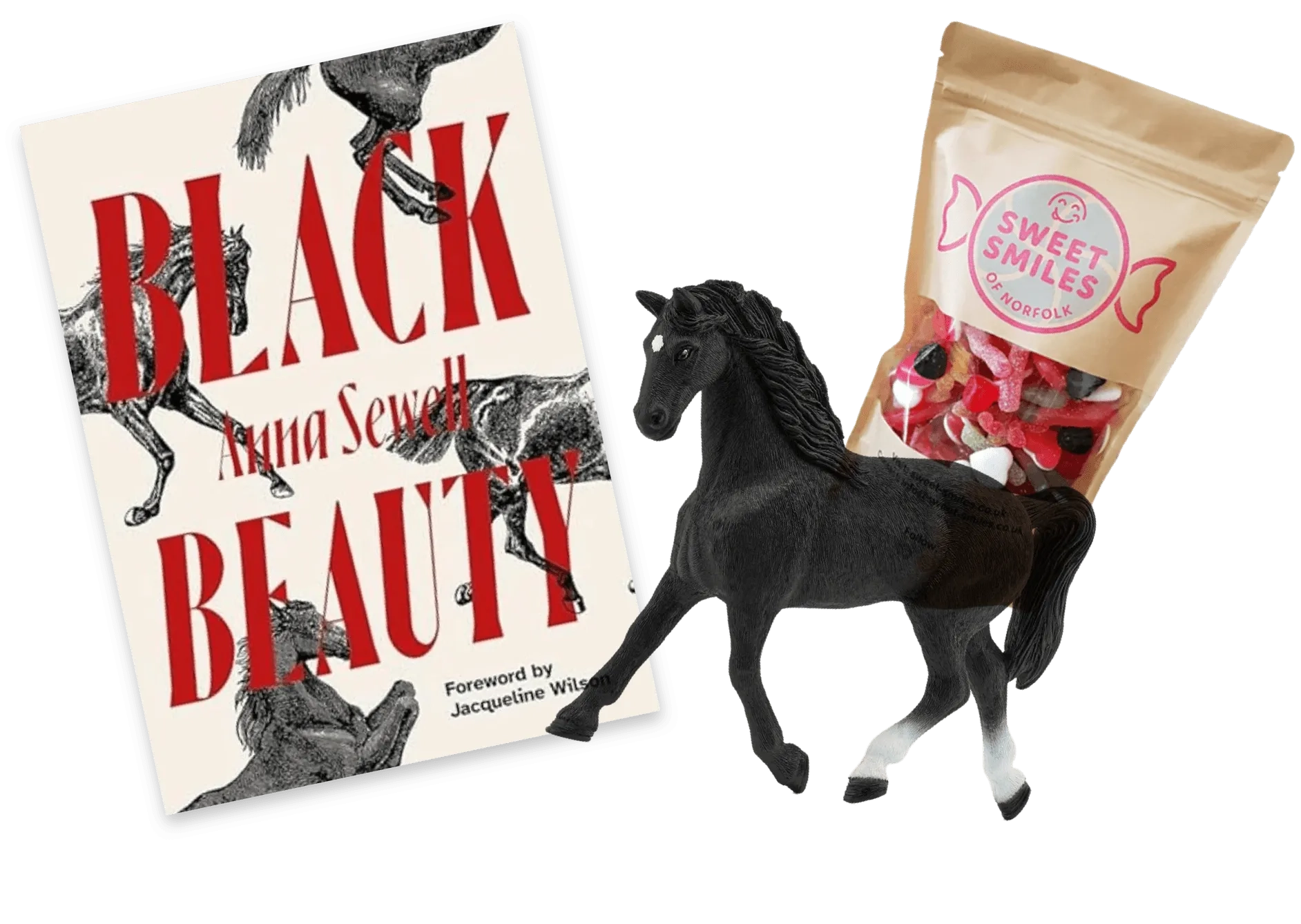 Black beauty book, sweets and Schleich horse!